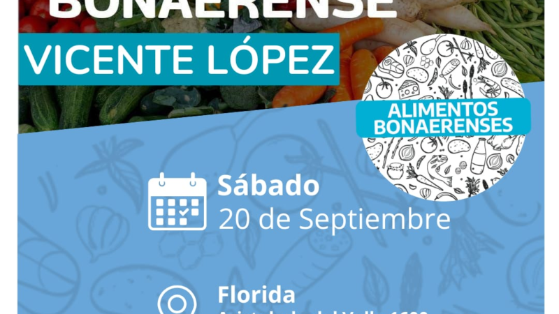 VICENTE LOPEZ: nueva edición de la feria Mercados Bonaerenses
