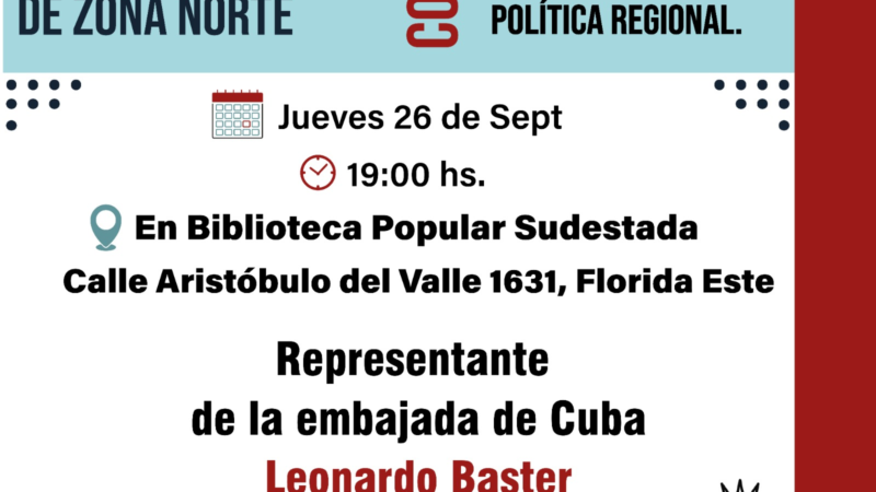 VICENTE LÓPEZ: reunión sobre política internacional