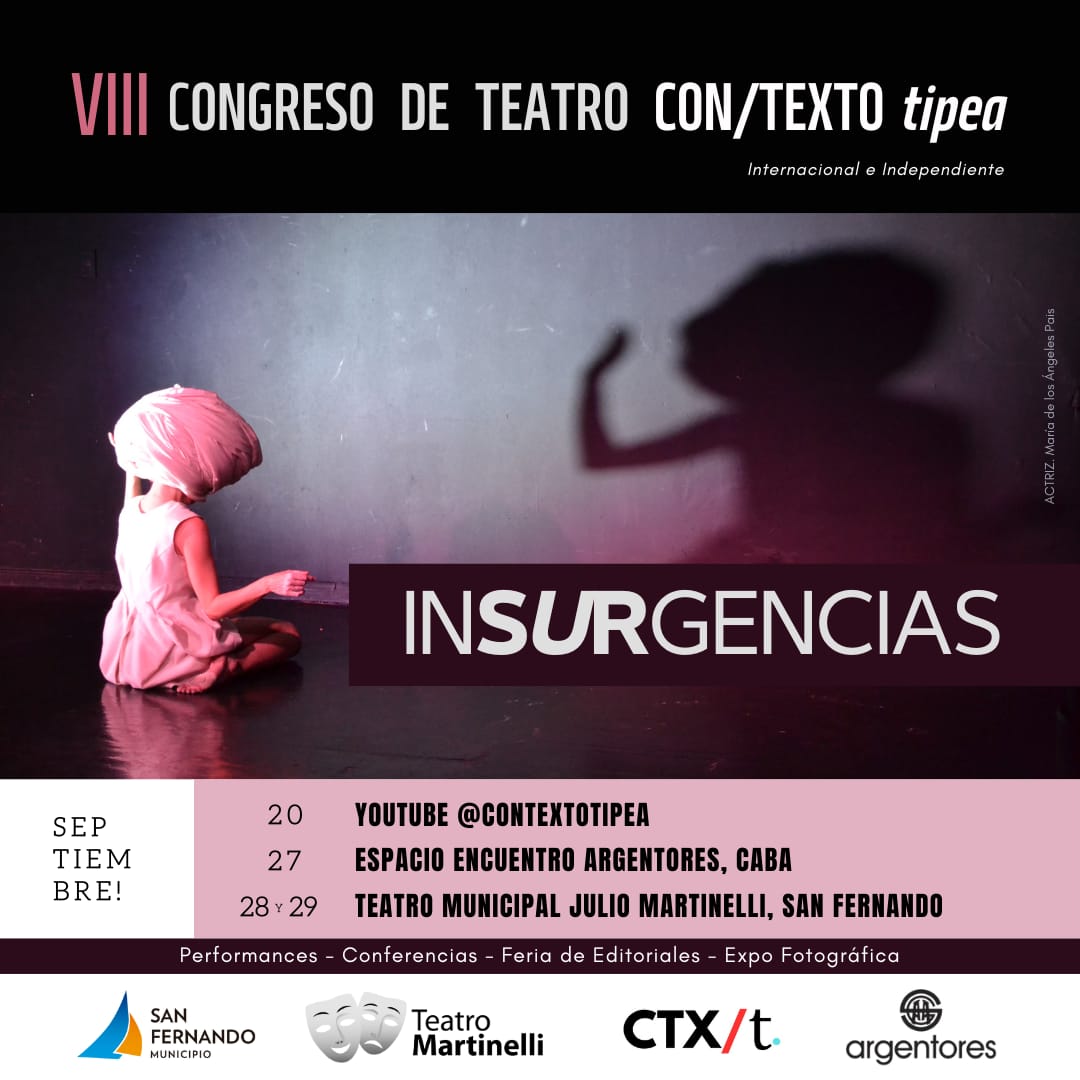 SAN FERNANDO: 8° edición del Congreso de teatro CON/TEXTO tipea